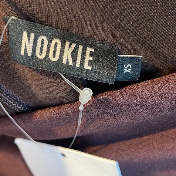 NWT Nookie Scandal Brown Strapless Midi Dress size XS - Picture 9 of 13